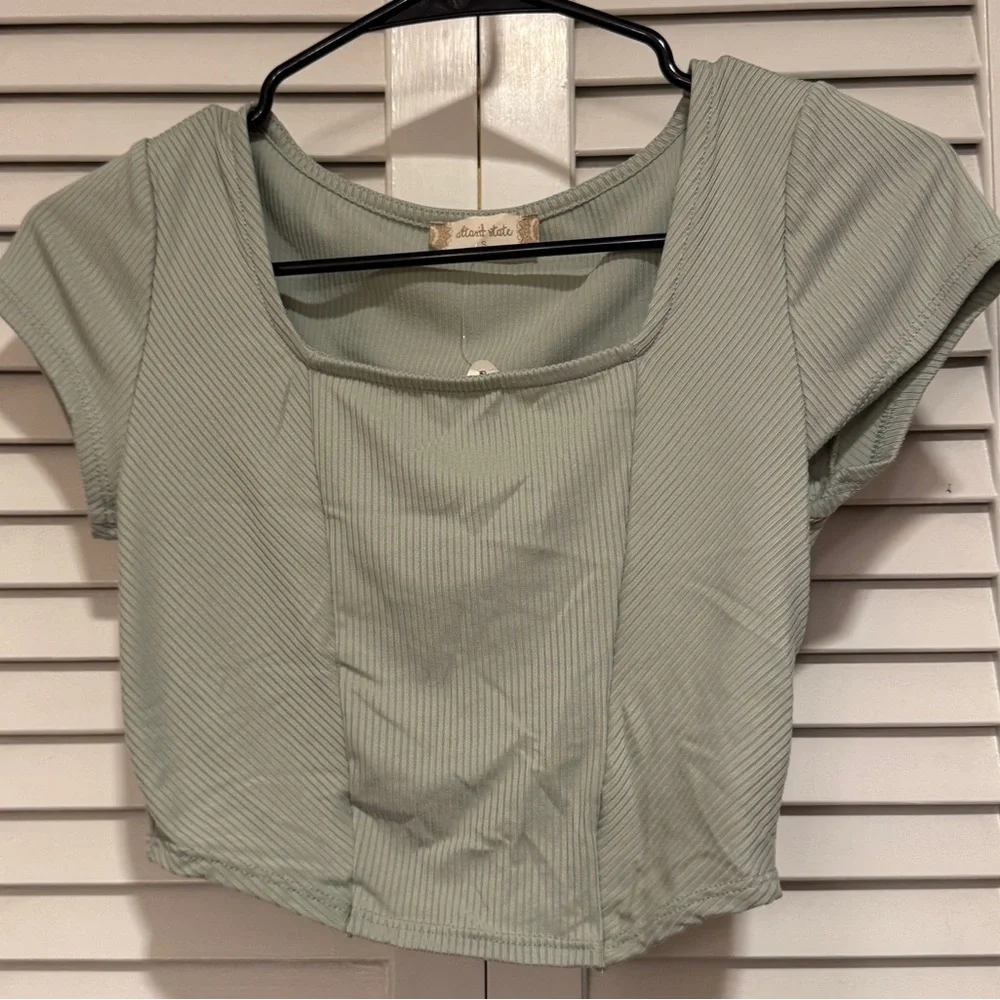 Altar'd State Ribbed Crop Top - Picture 1 of 5